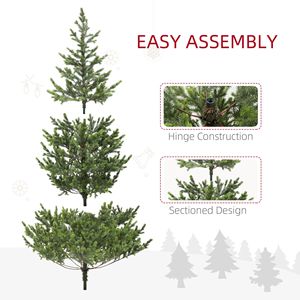 Albero di Natale Artificiale Realistico con Rami di Cedro, Facile da Montare, con Articolazioni a Cerniera, per Casa, Ufficio e Festività - Product Image 3