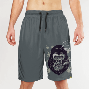 Shorts de bain pour hommes à imprimé floral, séchage rapide, avec cordon de serrage, style décontracté, pour l'été - Product Image 6
