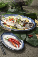 Assiette ovale en mélamine de 9 pouces, plateau de service pour dim sum, barbecue, hot pot, steak, vaisselle de restaurant robuste, vente en gros