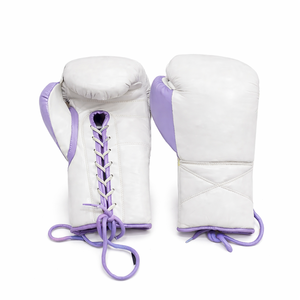 Guantes de Kick Boxing MMA Hechos a Medida, Ligeros, de Cuero Vacuno, con Cordones, Impermeables, Transpirables, para Entrenamiento Profesional - Product Image 1