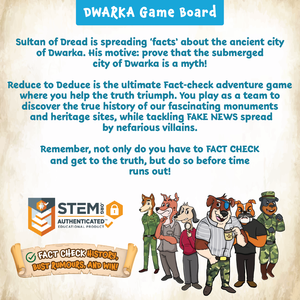 Dwarka Myth-Busting Detective Board Game an Engaging Indian History & Monuments Puzzle - Product Image 6
