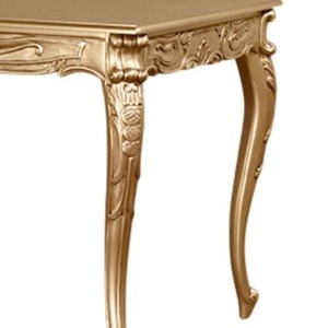 Calista <b>Dining</b> <b>Table</b> Made Of Solid Teak Wood High Quality With Gold Finishing For Indoor Use - Product Image 5
