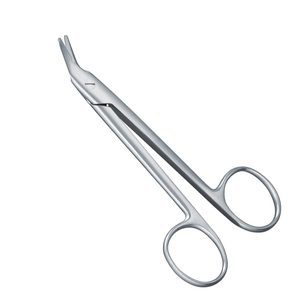 Tijeras Angulares de 4.75 Pulgadas con Acabado Arenado, Instrumento de Acero Inoxidable para Uso Dental Restaurativo y Quirúrgico - Product Image 2