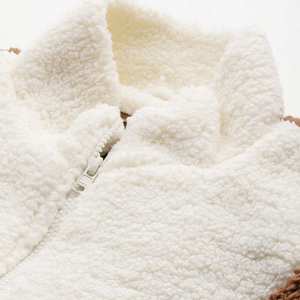 Men's Zipper-Up <b>Sherpa</b>-<b>Lined</b> Fleece <b>Hoodie</b> 100% Wool Thermal Long Sleeve Outdoor Tactical Warm Fuzzy Coats Hooded Outwear - Product Image 6