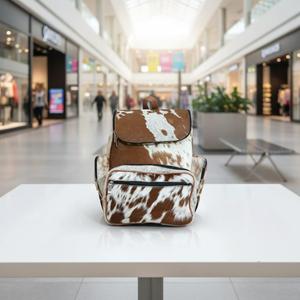 Stylish Cowhide Leather Hair On Backpack Travel Laptop Rucksack Vintage School Bag Durable Handmade LHBP-0044 - Product Image 5