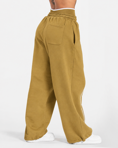OEM <b>Women's</b> Contrastline Full Zip Tracksuit Two Piece Casual Outfit Relaxed <b>Jacket</b> And Wide Leg Pants Matching Apparel Set - Product Image 6