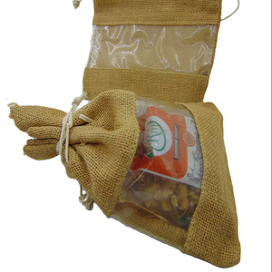 Wholesale Custom Logo Nature Color Jute <b>Pouch</b> Reusable Hemp <b>Drawstring</b> Christmas Gift Bag Jewelry Clothing Packaging Storage Bag - Product Image 1