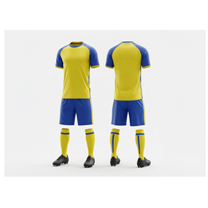 Ensemble de tenues de football personnalisables par sublimation pour sports d'équipe |   Tailles pour hommes, femmes et jeunes |   Vêtements de sport légers et à séchage rapide - Product Image 1