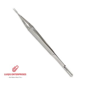 Porte-aiguilles micro à double action, manche rond, surface diamantée, instrument chirurgical en acier inoxydable, outil réutilisable - Product Image 4