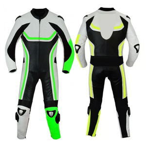 Traje de Motociclismo Unisex Personalizado de Cuero Vacuno Rojo, Protecciones de Armadura, Transpirable, Impermeable, Resistente al Viento, Talla Grande - Product Image 1