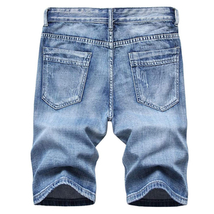 Meilleurs shorts en jean pour hommes grande taille à prix de gros, de bonne qualité, dernier design, vêtements d'extérieur d'été, shorts en jean tendance pour hommes - Product Image 2
