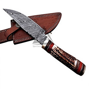 Couteaux à lame fixe de conception nouvelle, légers, avec manche en bois, fabrication sur mesure OEM, pour accessoires de chasse en plein air - Product Image 2
