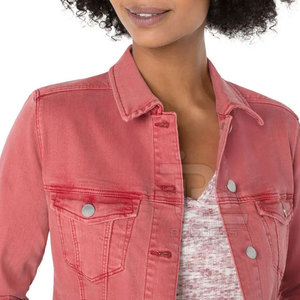 Veste en jean pour femme à manches longues, best-seller, design personnalisé, respirante, fabriquée au Pakistan - Product Image 4