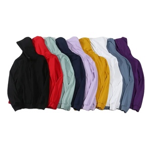 เสื้อฮู้ดแบบสวมหัวของ500gsm เฮฟวี่เวทเทอร์รี่เสื้อมีฮู้ดดี้เปิดไหล่ไม่มีสายไซส์ใหญ่พิเศษสำหรับผู้ชาย - Product Image 1