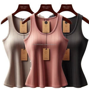 Camiseta sin mangas de algodón de secado rápido sin mangas con estilo para mujer, transpirable, para correr, esencia de verano, cuello redondo, informal, sólido, sin costuras - Product Image 6