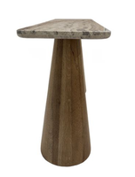 Table console moderne en bambou, table d'entrée rectangulaire, table de canapé, bureau d'appoint en bois pour salon, salle à manger