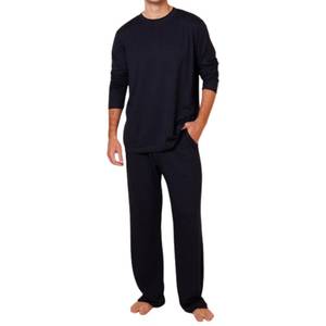 Conjunto de Pijamas de Punto para Hombre, 100% Algodón, Suave y Transpirable, Proveedor OEM - Product Image 1