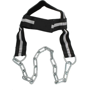 Custom Head Harness Neck Exercise Gym Fitness Training Webbing Rubber Ring Chain <b>Weight</b> Lifting OEM gym sessions - Product Image 1