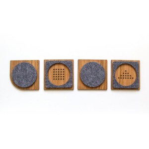 Sous-verre en bois de style artisanal, nouveau design, fabricant de vaisselle en bois - Product Image 3