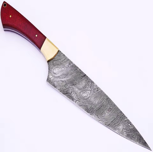 Couteau de Chef Premium LEGACY BLADES en Acier Damas, Manche en Bois, Compatible Lave-Vaisselle, Design Ambidextre, Style Moderne, Coupe Haute Performance - Product Image 3