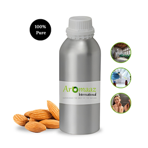 Aceite Esencial de Almendras Dulces Prensado en Frío Aromaaz International, 1L, 100% Puro, Certificado GMP, para el Cuidado del Cabello y la Piel - Product Image 1