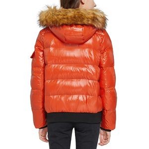 High Quality Winter Coats Women Hooded Shiny Puffer Cotton Waterproof Windproof Breathable for <b>Ladies</b> - Product Image 2