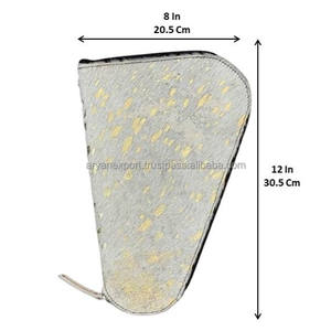 Funda de pistola de transporte oculta con pelo moteado dorado personalizada de fábrica, fundas de pistola de cuero genuino elegantes, duraderas y funcionales - Product Image 2