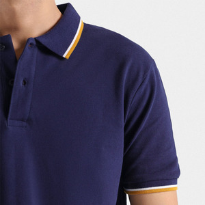 Chemises pour hommes modernes à col et poignets à revers, coupe ajustée, manches courtes, 100 % coton, broderie personnalisée, logo frontal, respirantes - Product Image 5