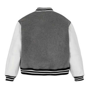 Chaqueta de Béisbol Varsity Vintage Personalizada para Hombre, Diseño de Cuero con Parches de Graffiti a la Moda, Bordado con Pedrería, Estilo Urbano - Product Image 5