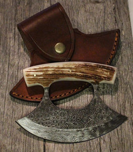 Cuchillos Ulu Profesionales de Acero de Damasco para Cocina, Multiusos, de Primera Calidad, con Mango Ergonómico - Product Image 2