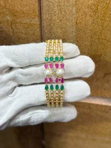 Luxury Gold finish Pearl <b>Bracelet</b> Premium Handmade Indian Fashion Jewelry Wholesale Supplier Manufacturer OEM ODM - Product Image 1