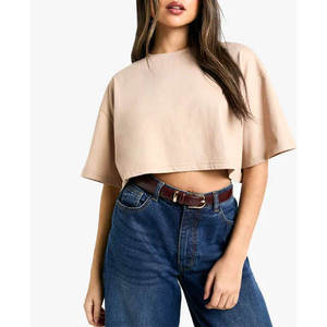 Camiseta de Cuello Redondo para Mujer, Ropa Casual de Alta Calidad, Nuevo Estilo, Camisetas con Logotipo Personalizado, Camisetas Nuevas - Product Image 5