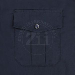 เสื้อเชิ้ตทำงานก่อสร้าง แขนยาว ระบายอากาศได้ดี ผ้าฝ้าย/ไนลอน ทนไฟ/ทนเปลวไฟ พร้อมช่องใส่หน้ากากป้องกัน ทนความร้อนได้ถึง 500 องศาเซลเซียส - Product Image 4