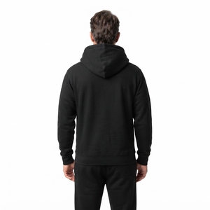Sweat à capuche zippé intégral pour homme en jersey bouclé de coton 530 GSM de qualité supérieure - Streetwear OEM personnalisé - Product Image 2