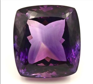 Pierre précieuse améthyste naturelle de qualité supérieure, taille ovale, facettée, violet foncé, pour la fabrication de bijoux, ORGANIC GEMS, 27x23x17mm - Product Image 4