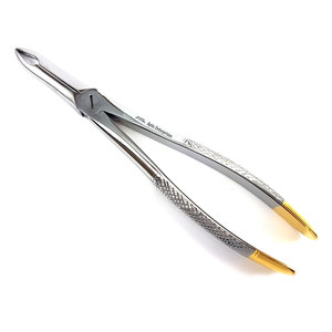 Pinzas de Extracción Dental 41 con Mango Dorado, Instrumento Quirúrgico de Acero Inoxidable para Dentistas, Extracción Profesional de Dientes - Product Image 1
