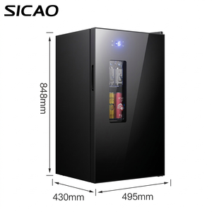 Mini Nevera Ecológica para Vinos de 85W y 98L, con Luz LED Blanca, Compacta, para Uso Doméstico, <span class=keywords><strong>Enfriador</strong></span> de Bebidas - Product Image 6
