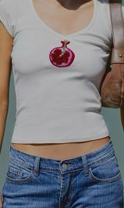 Tops bordados con cuentas de tamaño personalizado con patrones, tops con cuentas para mujer, estilo elegante con bordado de cuentas. - Product Image 4