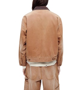 เสื้อแจ็กเก็ตผ้าใบผ้าฝ้ายทอลายทแยงผ้าแคนวาสสำหรับใส่ทำงานแนวสตรีทแวร์ซักได้ตามต้องการ - Product Image 6