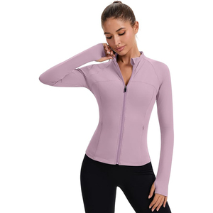 Veste de yoga réversible pour femme, légère, extensible, zippée, deux couleurs, pour la gym - Product Image 2