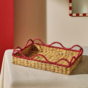 Nueva edición de bandeja de servir de hierba marina hecha a mano de Vietnam, de diseño rústico, natural y maravillosa para la decoración del hogar. - Product Image 1