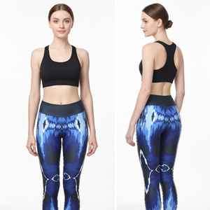 Leggings de yoga et d'entraînement pour femme, taille personnalisée, ultra doux, motif uni, avec poches latérales et coutures brossées - Product Image 2