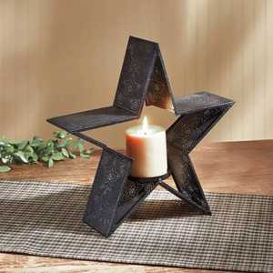 Silver Metal 3 Cup Candle Holder Embossed Pattern Iron Votive Stand Triple Tea Light <b>Candelabra</b> Tabletop Lighting - Product Image 5