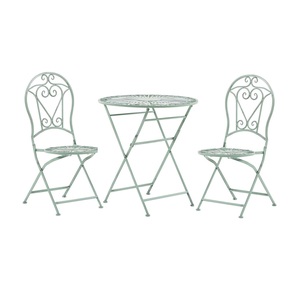 Ensemble de meubles d'extérieur en fer décoratif pour jardin, patio, cour, balcon avec un design élégant et une construction en métal solide - Product Image 1