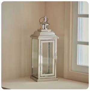 Farol de acero inoxidable hecho a mano, decoración interior para el hogar, bodas, fiestas, restaurantes, hoteles, iglesias, juego de tres faroles premium - Product Image 6
