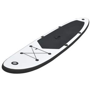 Set de Tabla de Paddle Surf Inflable Blanca y Negra con Accesorios - Product Image 2