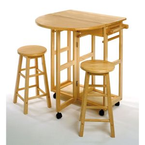 Set di piatti e vassoi salvaspazio in 3 pezzi Burnett - Product Image 3