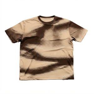 Best High Quality Men's Formal T Shirt 100% Polyester Solid Pattern Loose Fit Canvas Anti-Wrinkle Quick Dry Breathable Short - Product Image 4