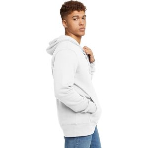 Sudadera con Capucha Blanca para Hombre, Sudadera Lisa con Capucha, Informal, de Manga Larga, con Bolsillo Tipo Canguro, Mezcla de Algodón, Estilo Urbano - Product Image 3
