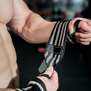สายรัดข้อมือแบบพรีเมียมสำหรับยกน้ำหนัก เพาเวอร์ลิฟติ้ง ฝึกซ้อมเสริมสร้างความแข็งแรง อุปกรณ์เสริมสำหรับออกกำลังกาย - Product Image 5